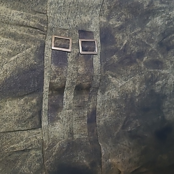 Le Chateau vintage RushedΒ GreenβTie Dye Jersey Dress - Picture 3 of 4